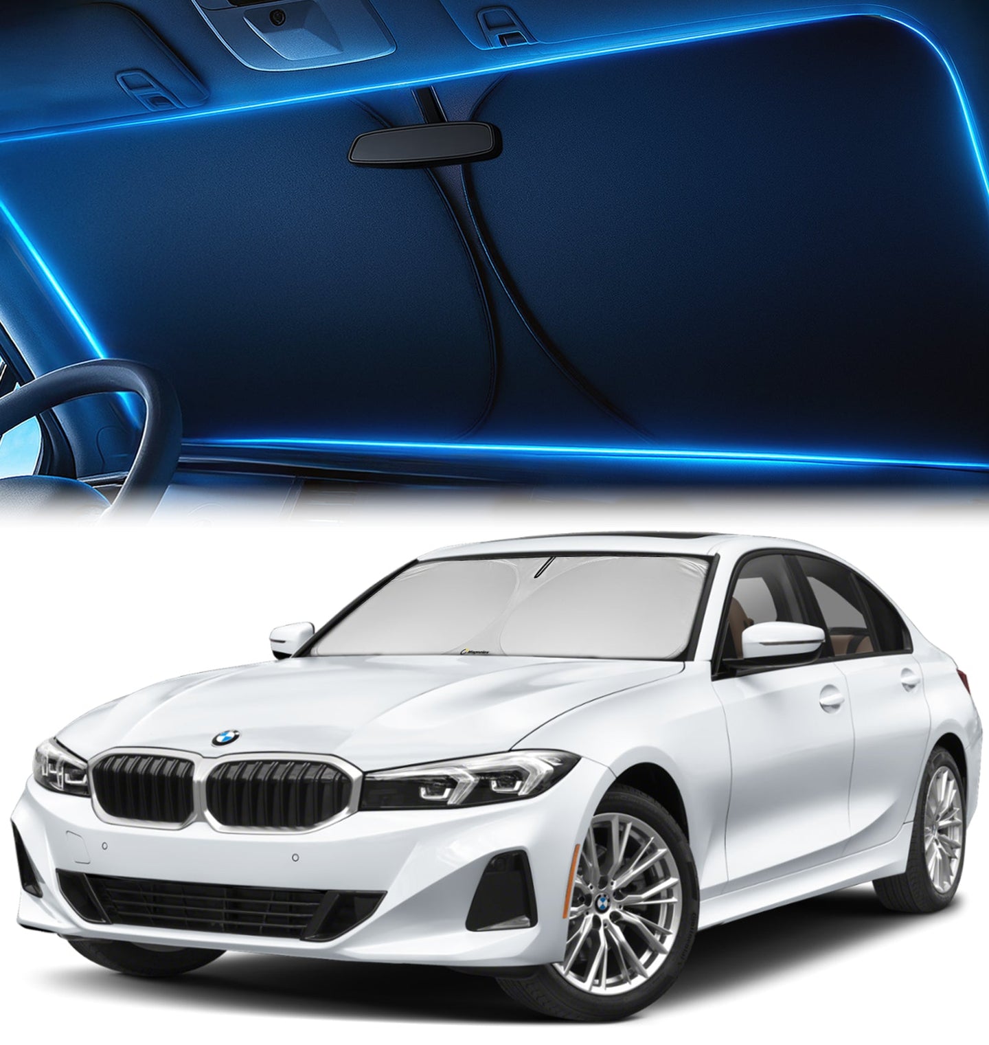 Custom-Fit Windshield Sunshade for BMW 3-Series 2019-2026