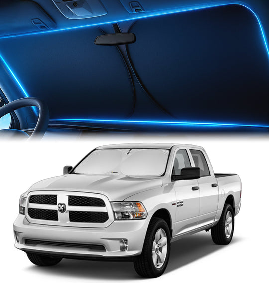 Custom-Fit Windshield Sunshade for Dodge Ram-1500 2011-2018