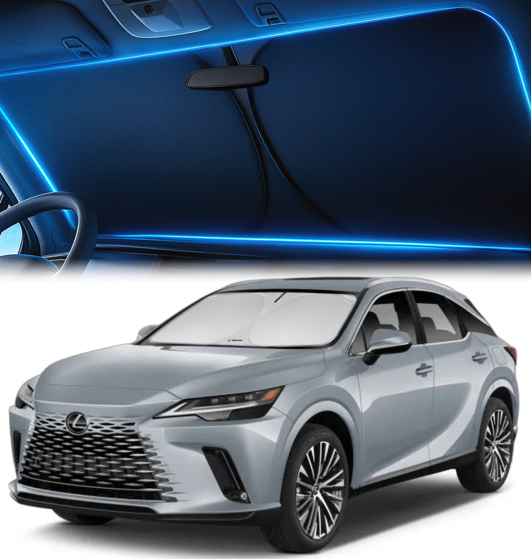 Custom-Fit Windshield Sunshade for Lexus RX 2023-2026