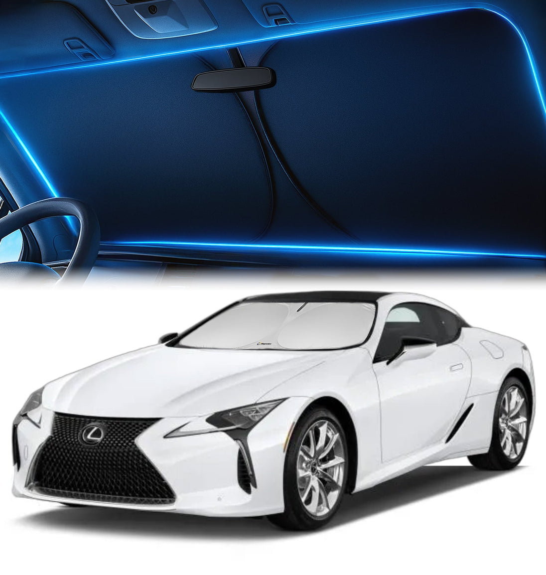 Custom-Fit Windshield Sunshade for Lexus LC 2018-2024