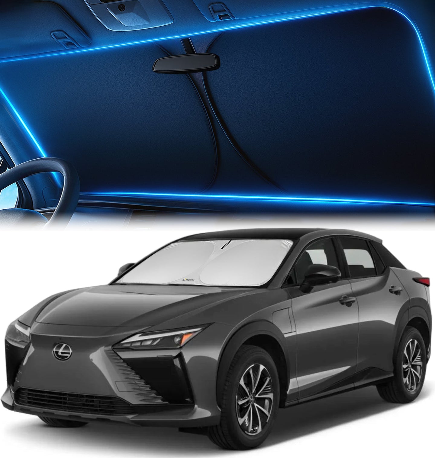 Custom-Fit Windshield Sunshade for Lexus RZ 2023-2026