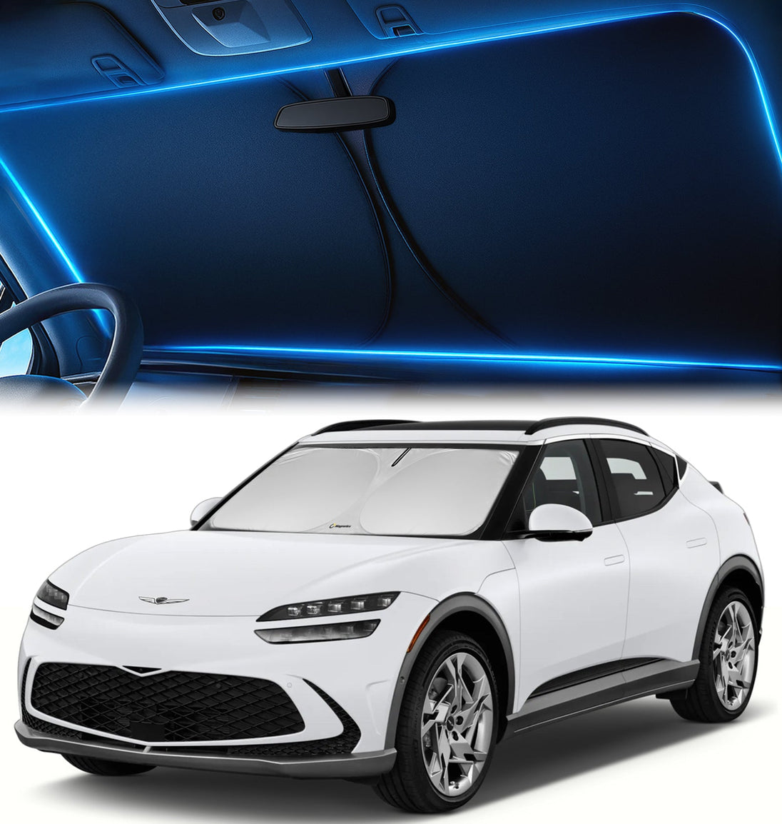 Custom-Fit Windshield Sunshade for Genesis GV60 2023-2026