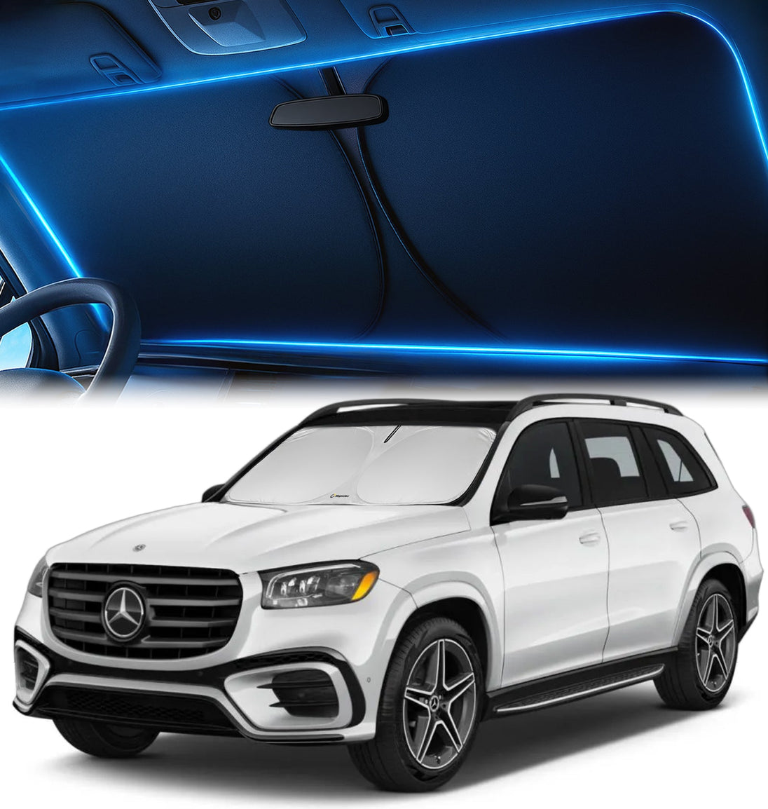 Custom-Fit Windshield Sunshade for Mercedes GLS 2020-2026