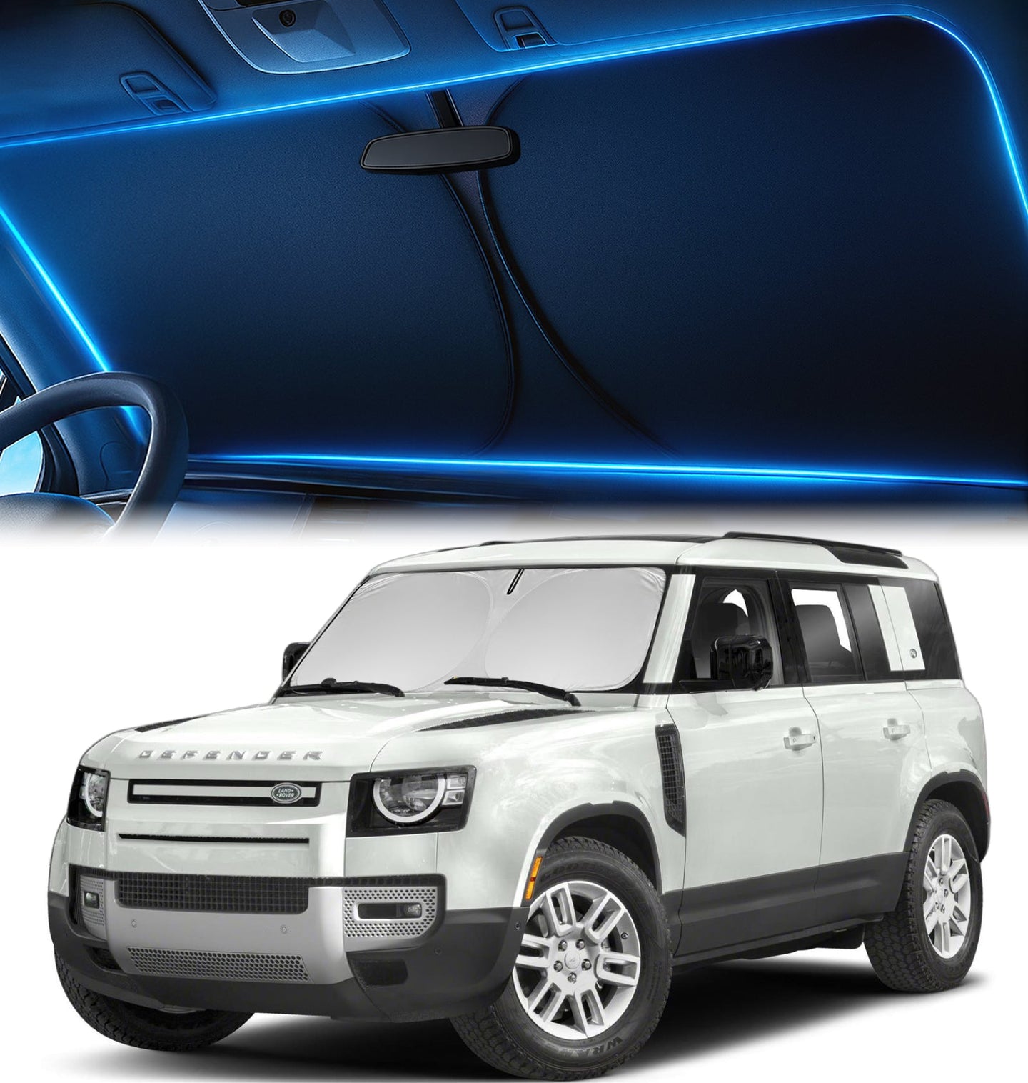 Custom-Fit Windshield Sunshade for Land Rover Defender 2020-2026