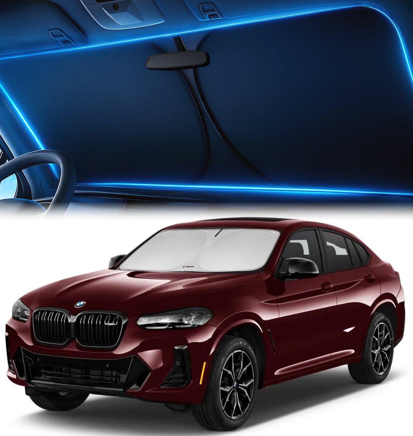 Custom-Fit Windshield Sunshade for BMW X4 2019-2025
