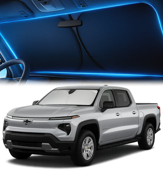 Custom-Fit Windshield Sunshade for Chevrolet Silverado EV 2024-2026