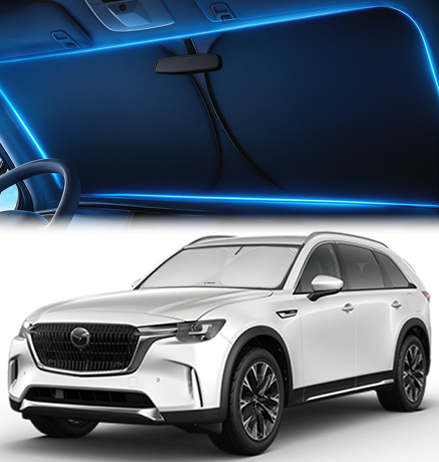Custom-Fit Windshield Sunshade for Mazda CX-90 2024-2026