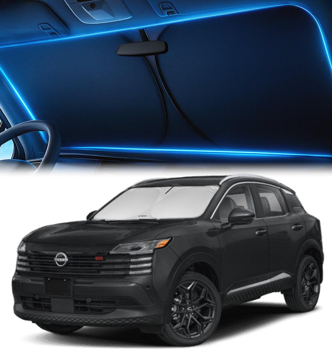 Custom-Fit Windshield Sunshade for Nissan Kicks 2025-2026