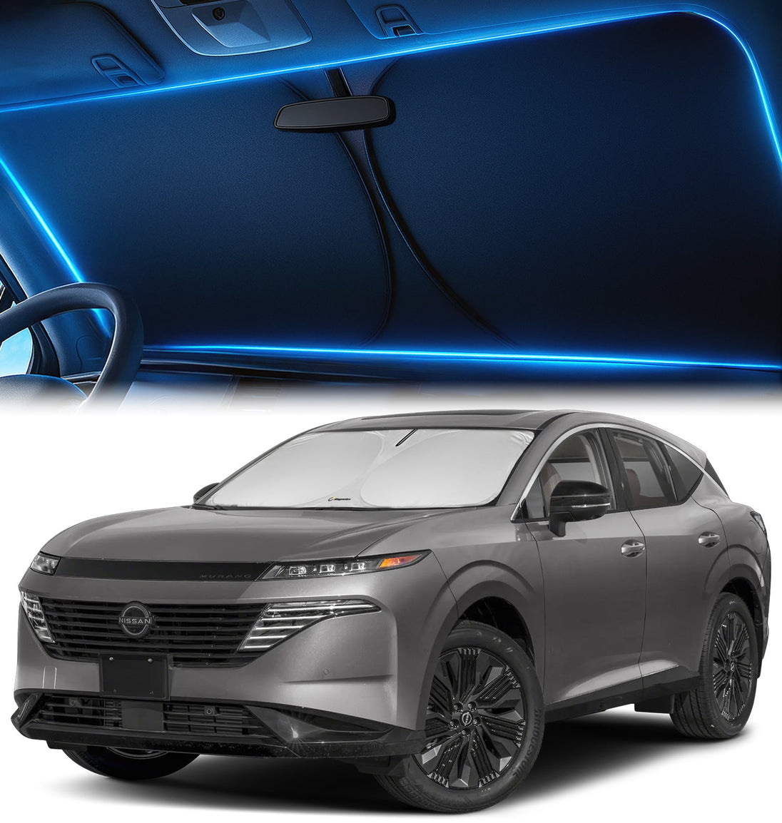 Custom-Fit Windshield Sunshade for Nissan Murano 2025-2026