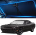 Dodge Challenger (2015–2023) featuring a precision-fit windshield sunshade to reduce interior heat and sun glare.